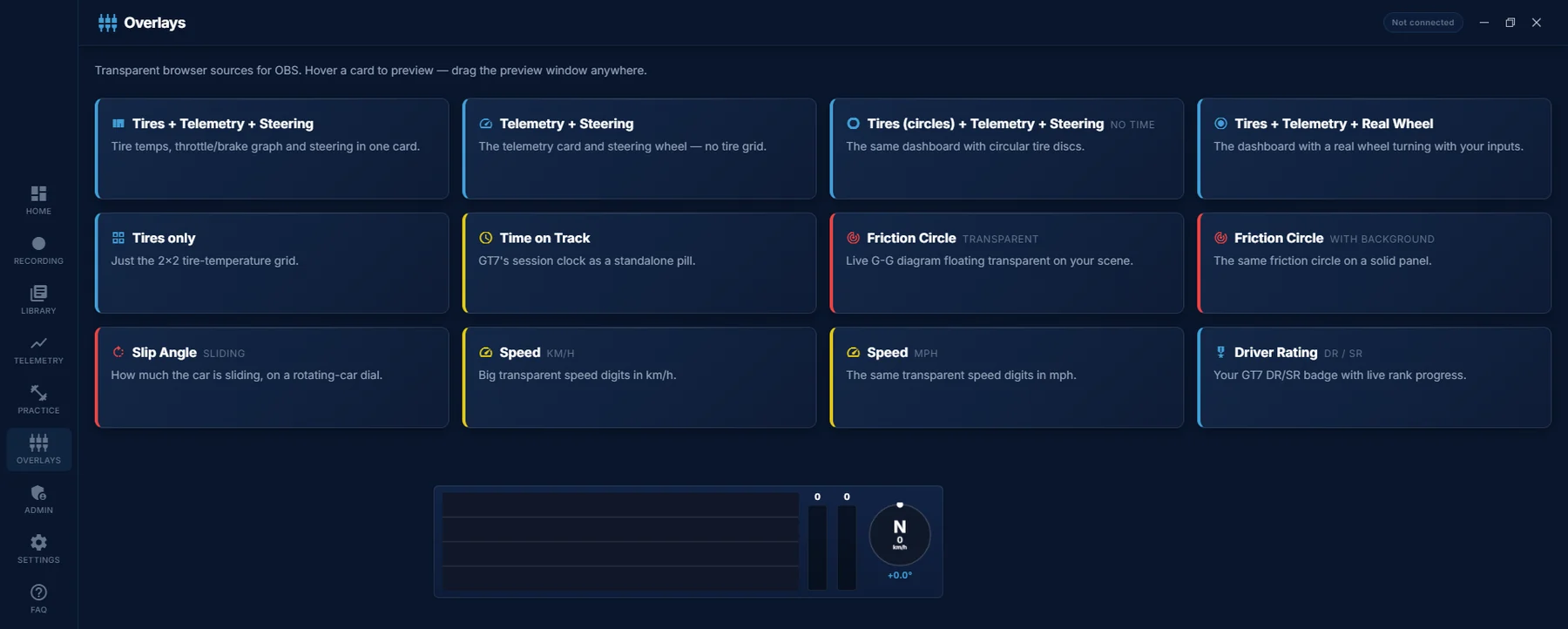 The overlay picker in Traces