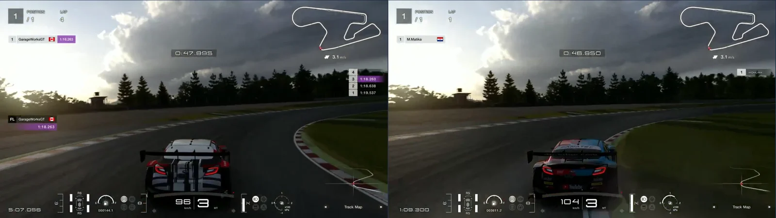 GT7 SUGO lap analysis: GarageWorksGT
